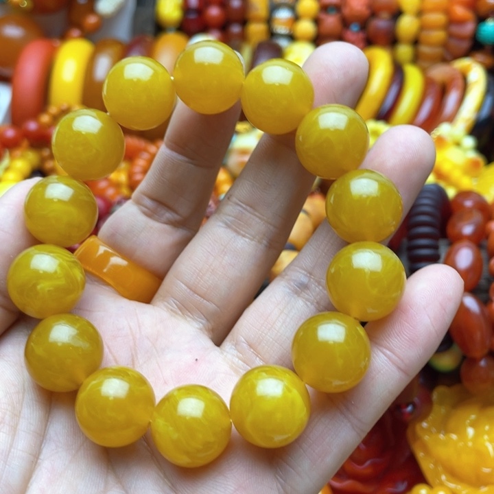 树脂制品39号黄色手串