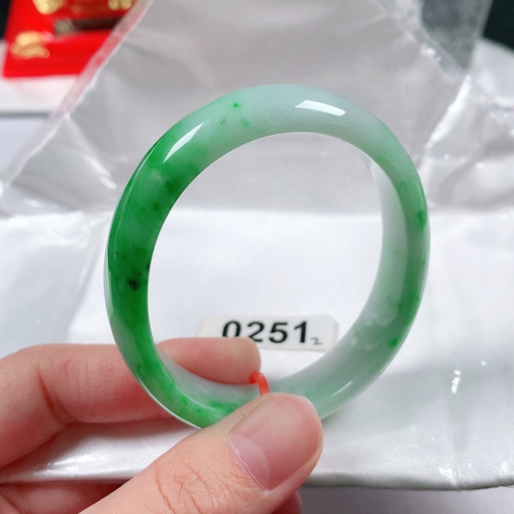 未镶嵌手镯翡翠缅甸天然A货翡翠手镯0251贵妃53