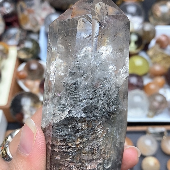 水晶裸石未镶嵌幽灵