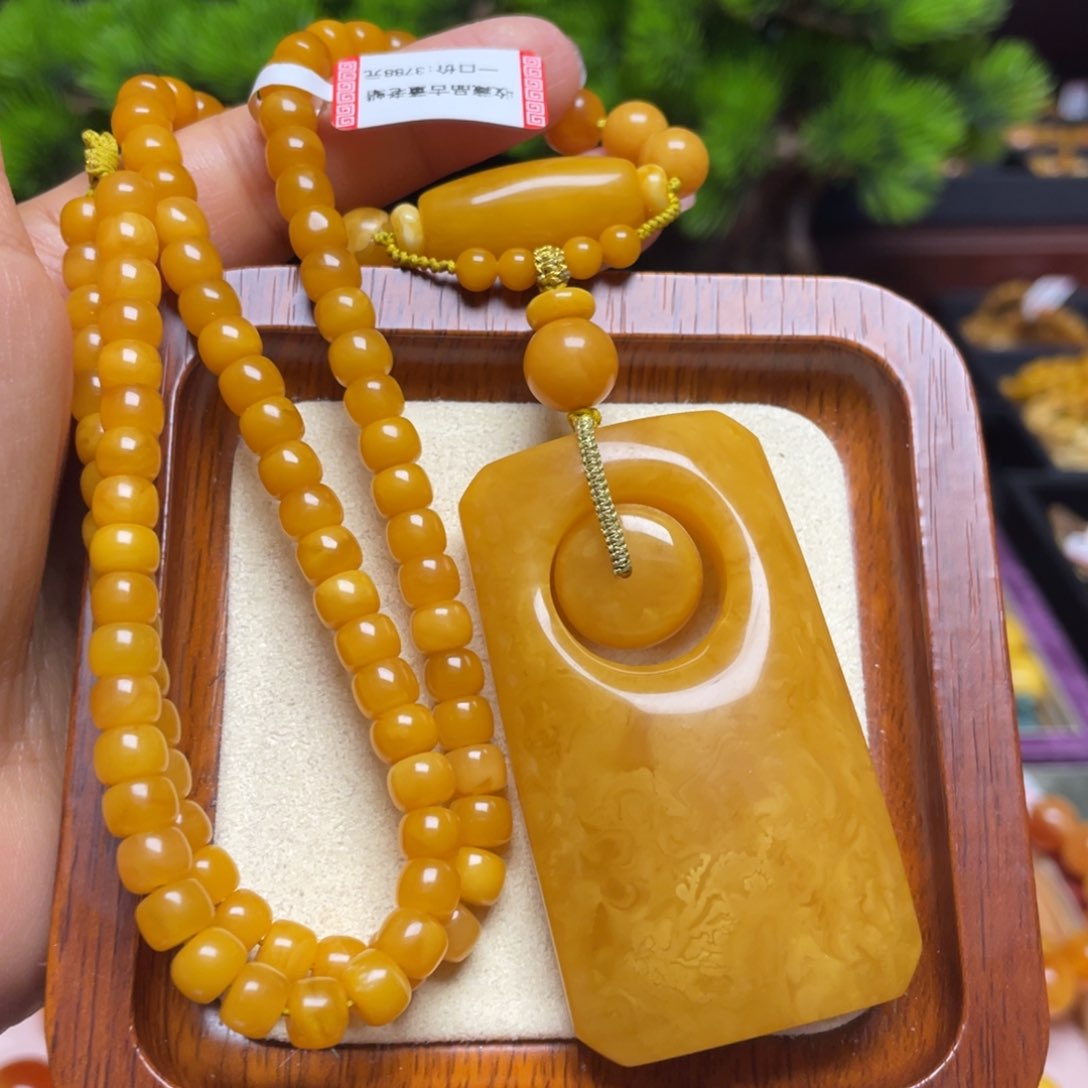 蜜蜡手链未镶嵌项链