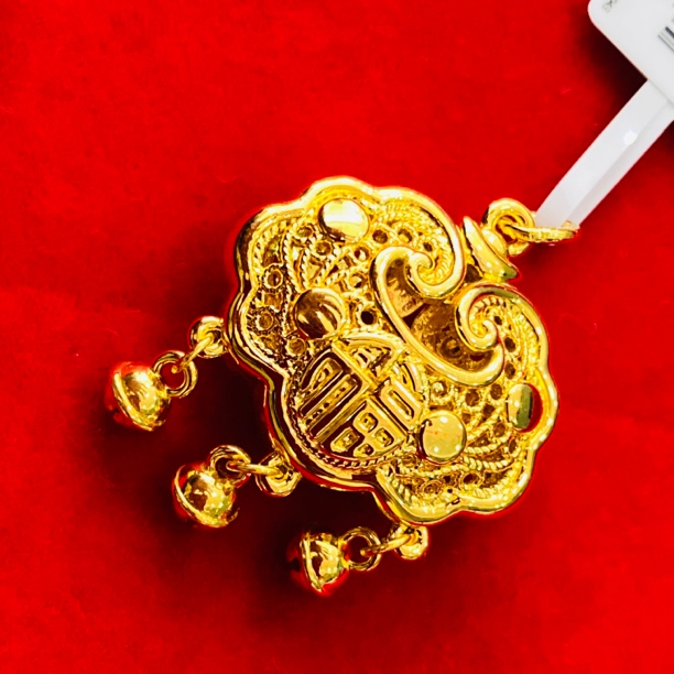 【木木专享】足金999饰品 铃铛锁包 ZP 3.45