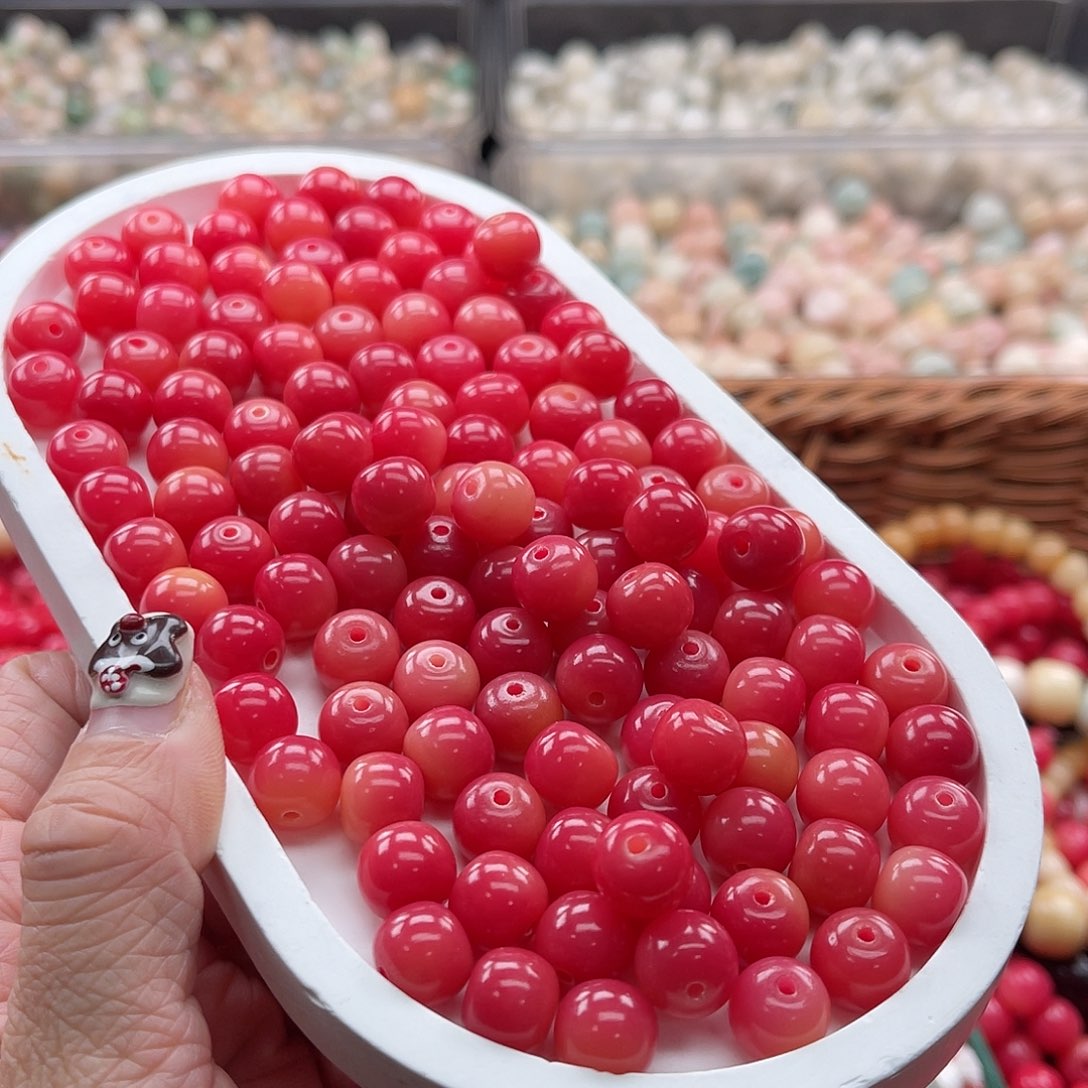 白玉菩提吊坠C/10mm/100+20颗