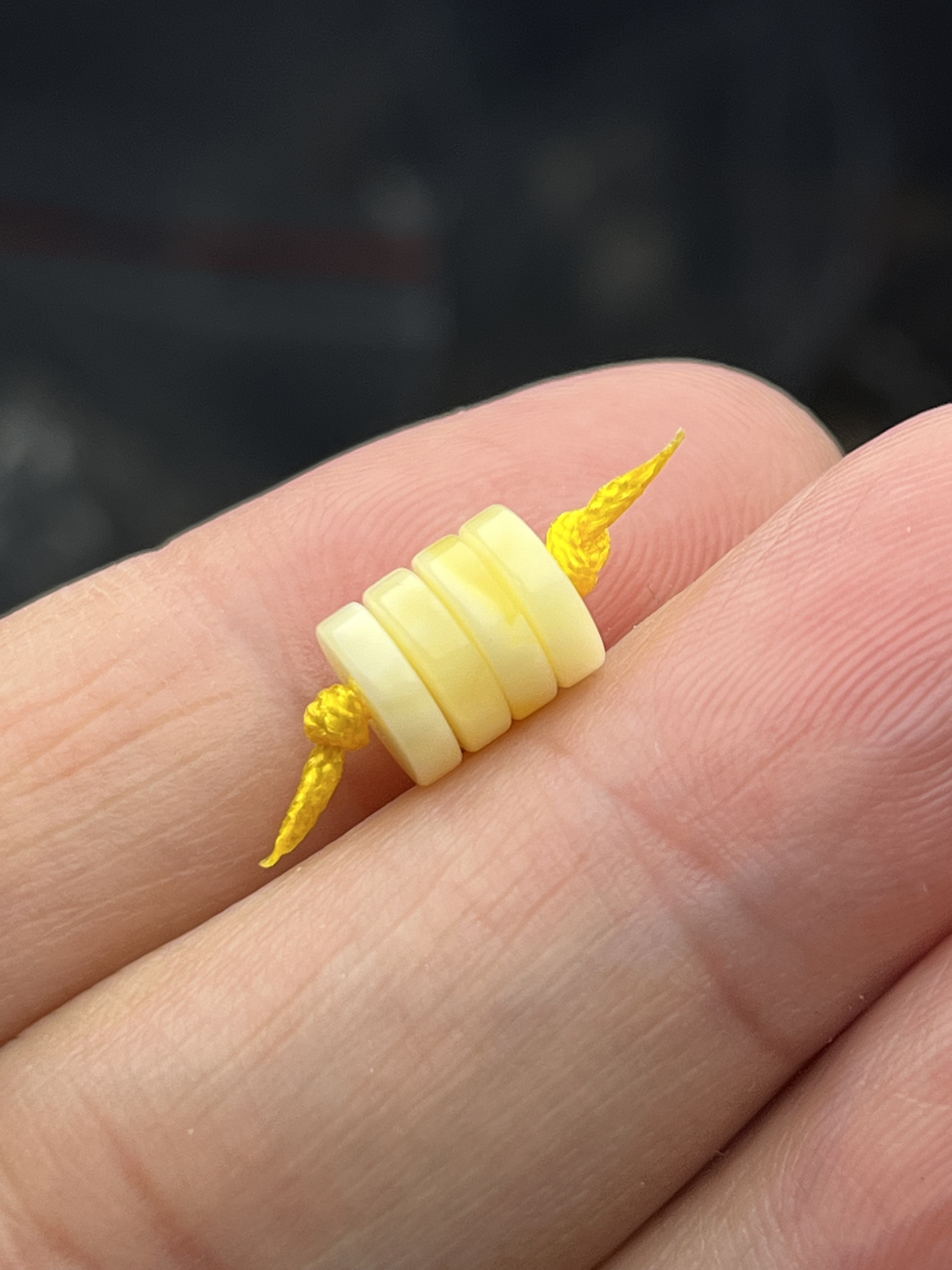 精工蜜蜡薄隔片直径7.1×2mm