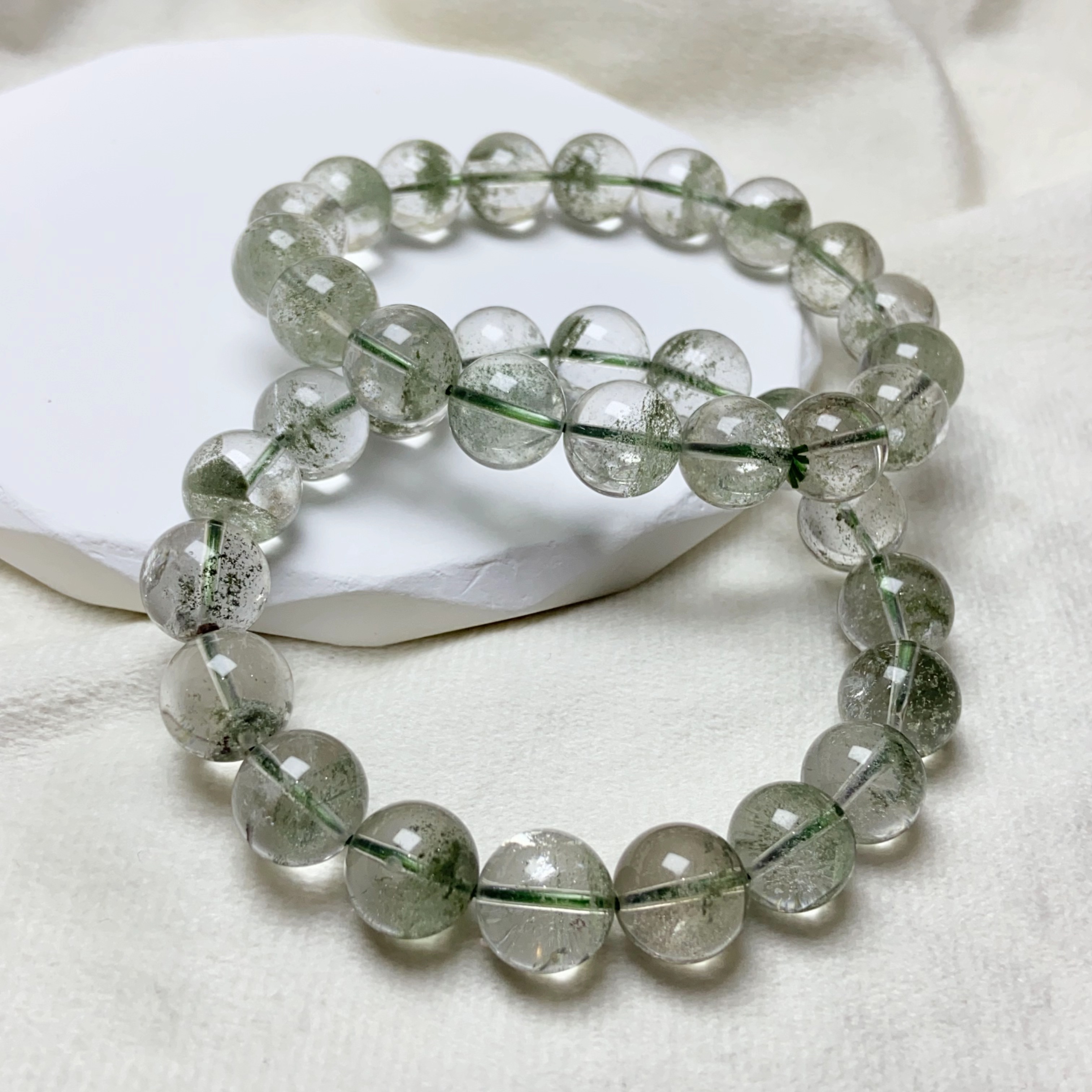 【星浩好物】绿幽灵手串 QT15L477【多样性发一件】10mm