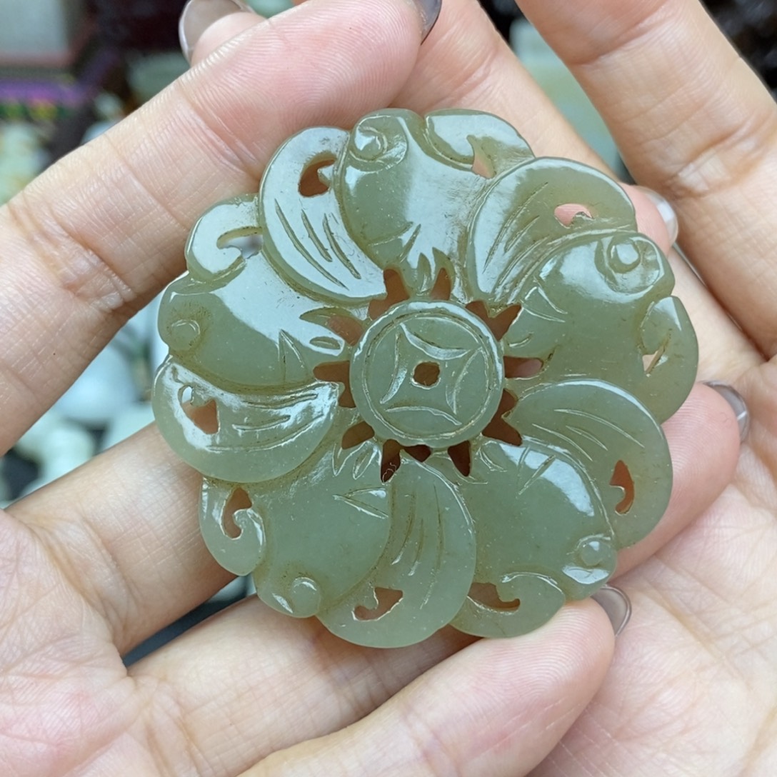 和田玉未镶嵌挂件