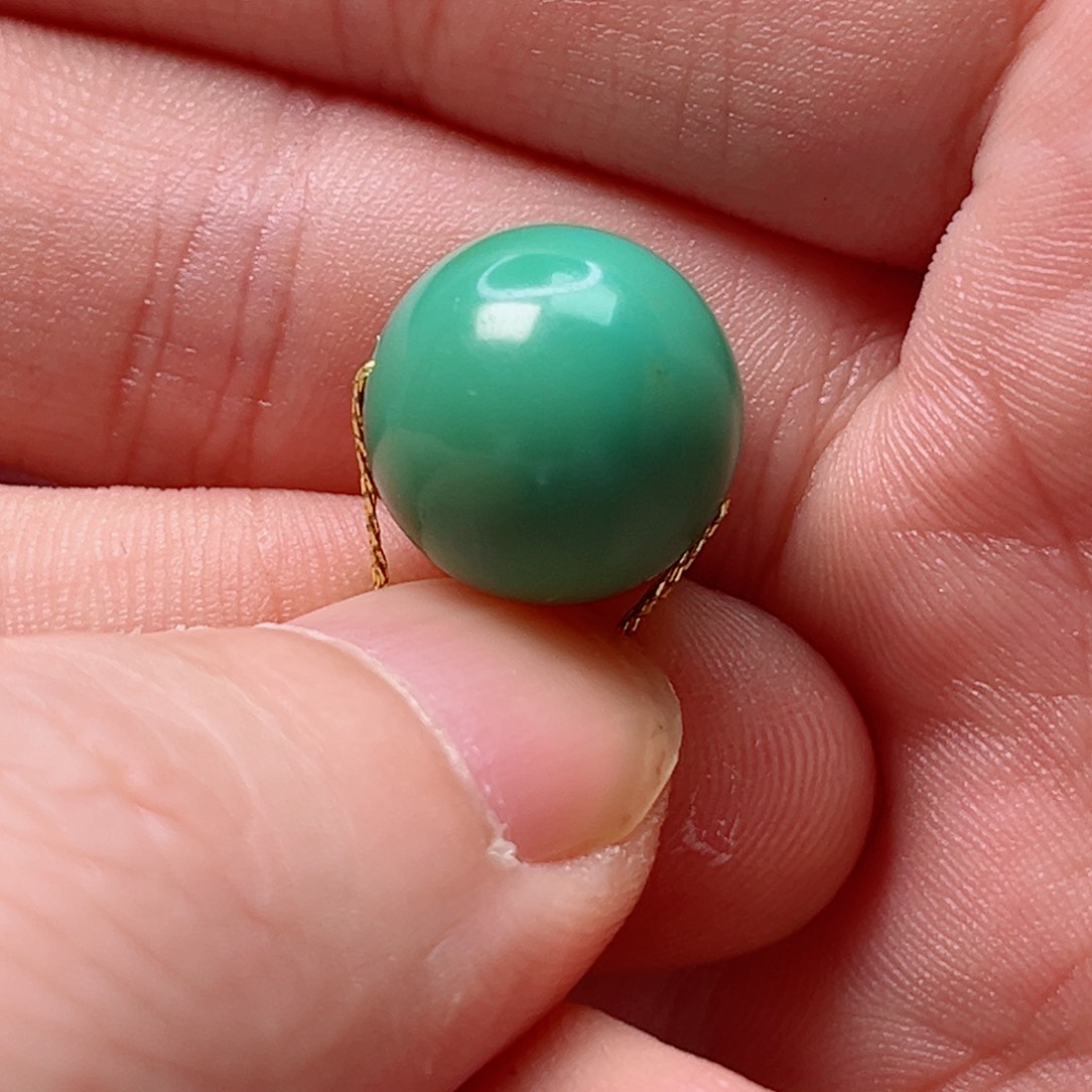 绿松石13.3圆珠未镶嵌