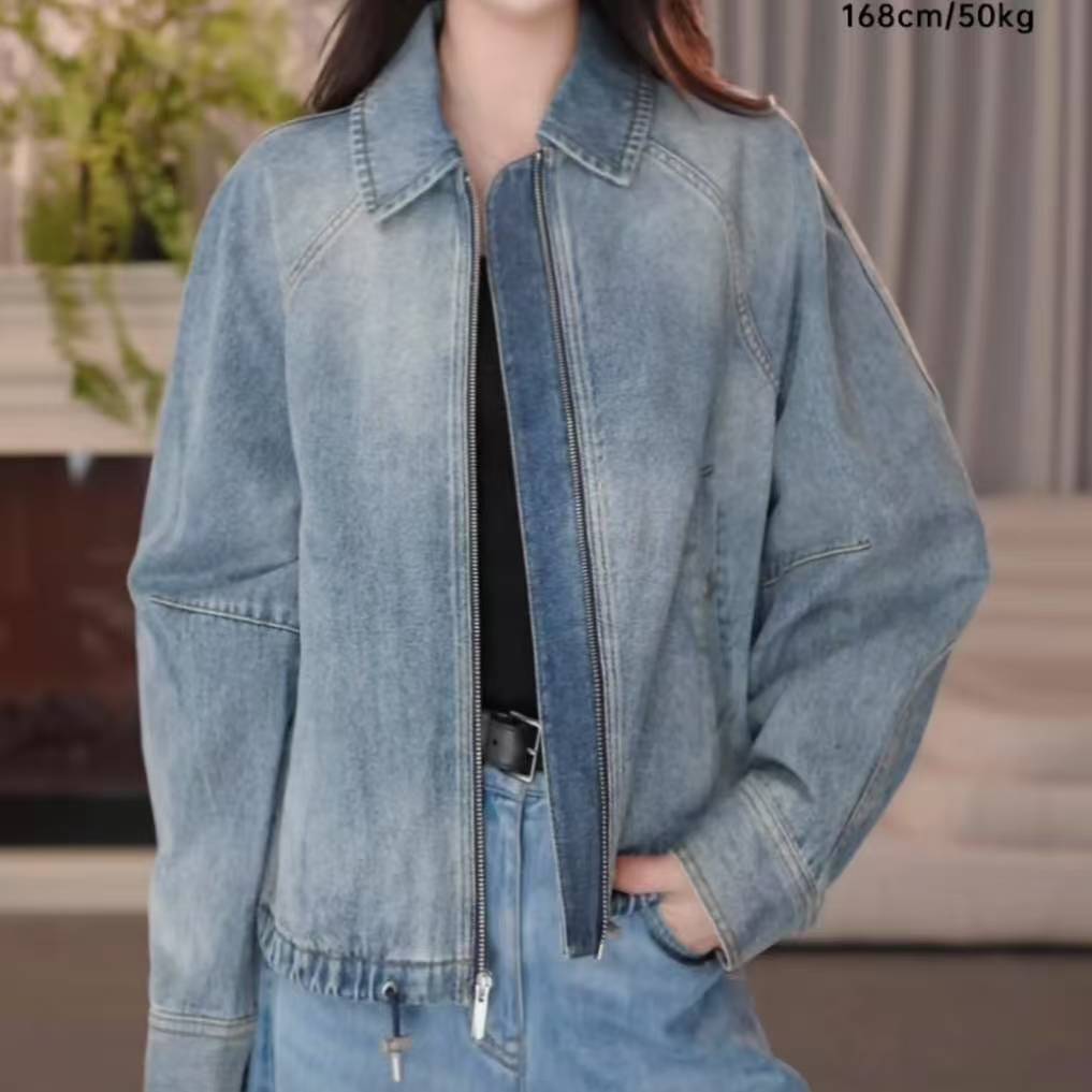 阿玛施/AMASS秋季新款牛仔上衣外套540077-4265352