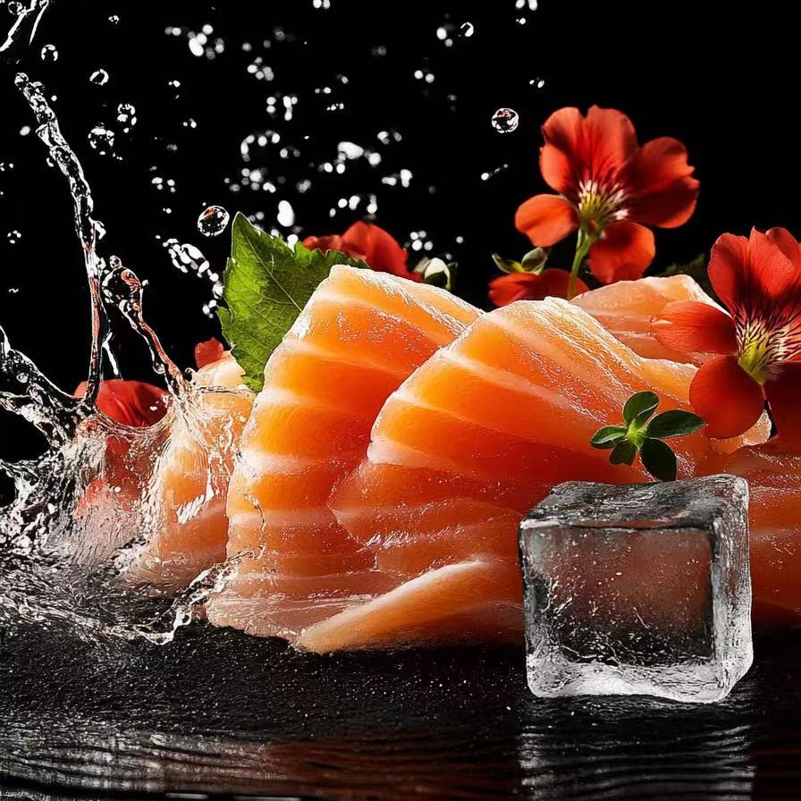 拍两盒送一盒到手三盒新疆国产三文鱼虹鳟鱼送芥末到手毛重1200g