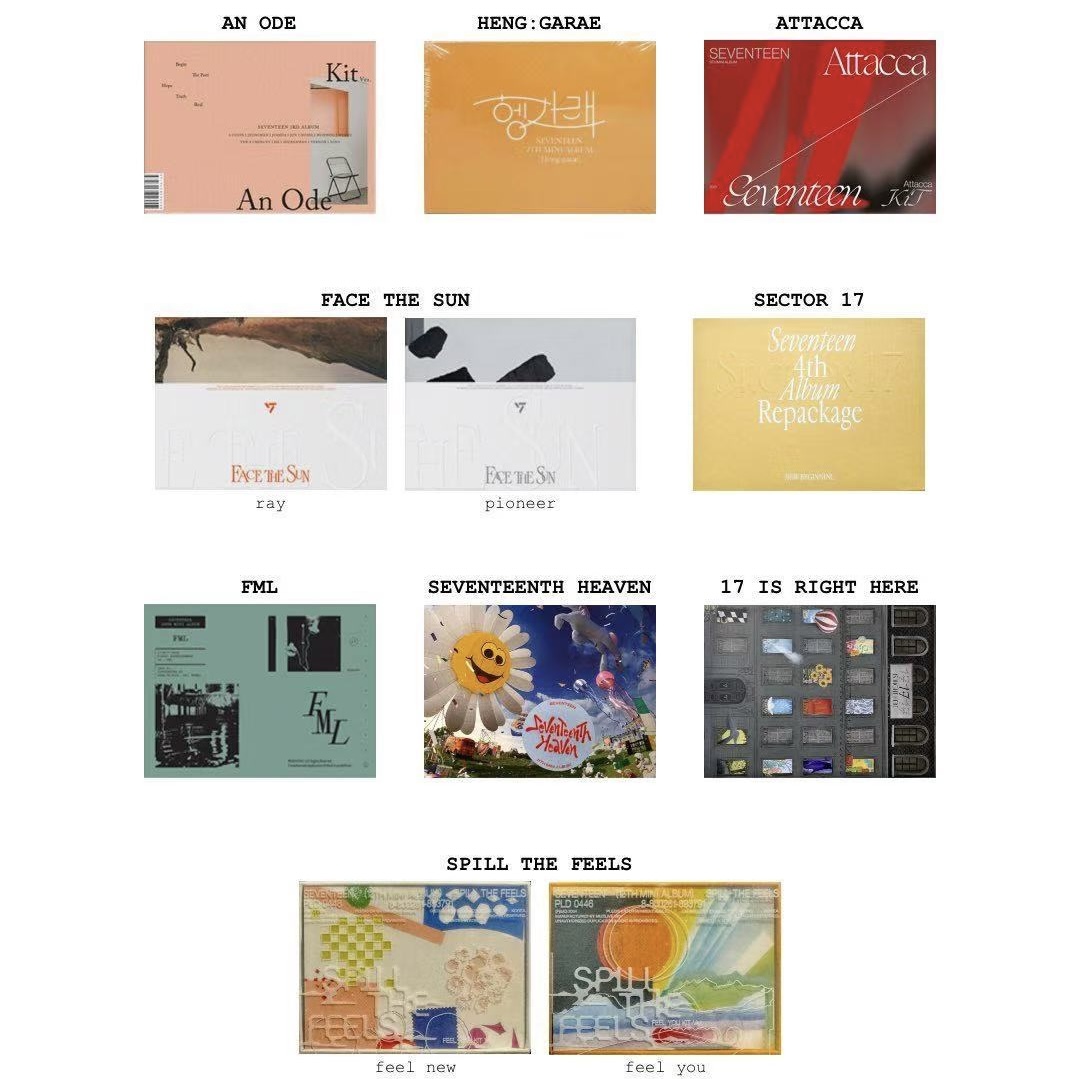 【现货非偏包邮】潮玩SEVENTEEN 精选专 迷你11 迷你12 克拉盘特惠