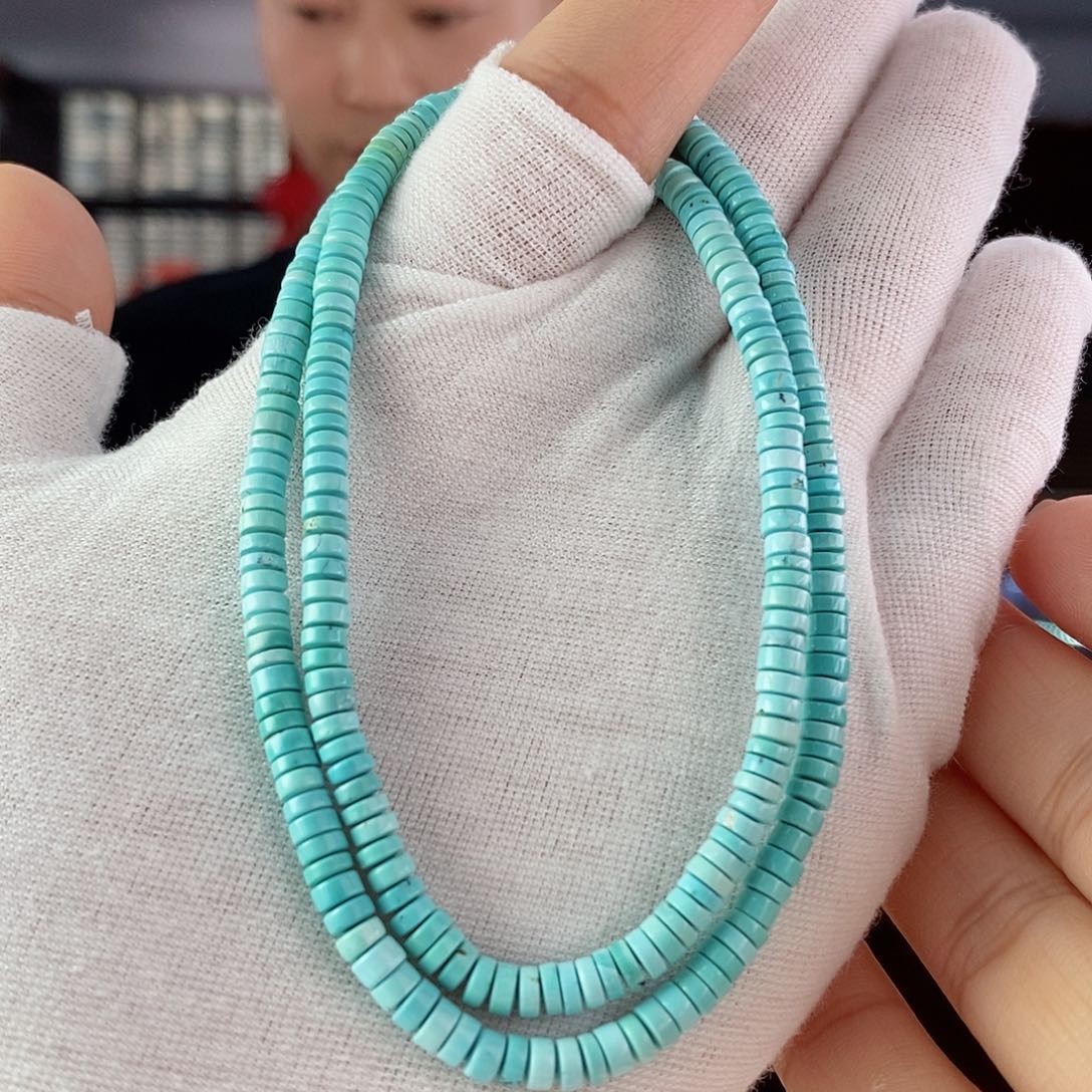 绿松石珠宝奇石18K金镶嵌