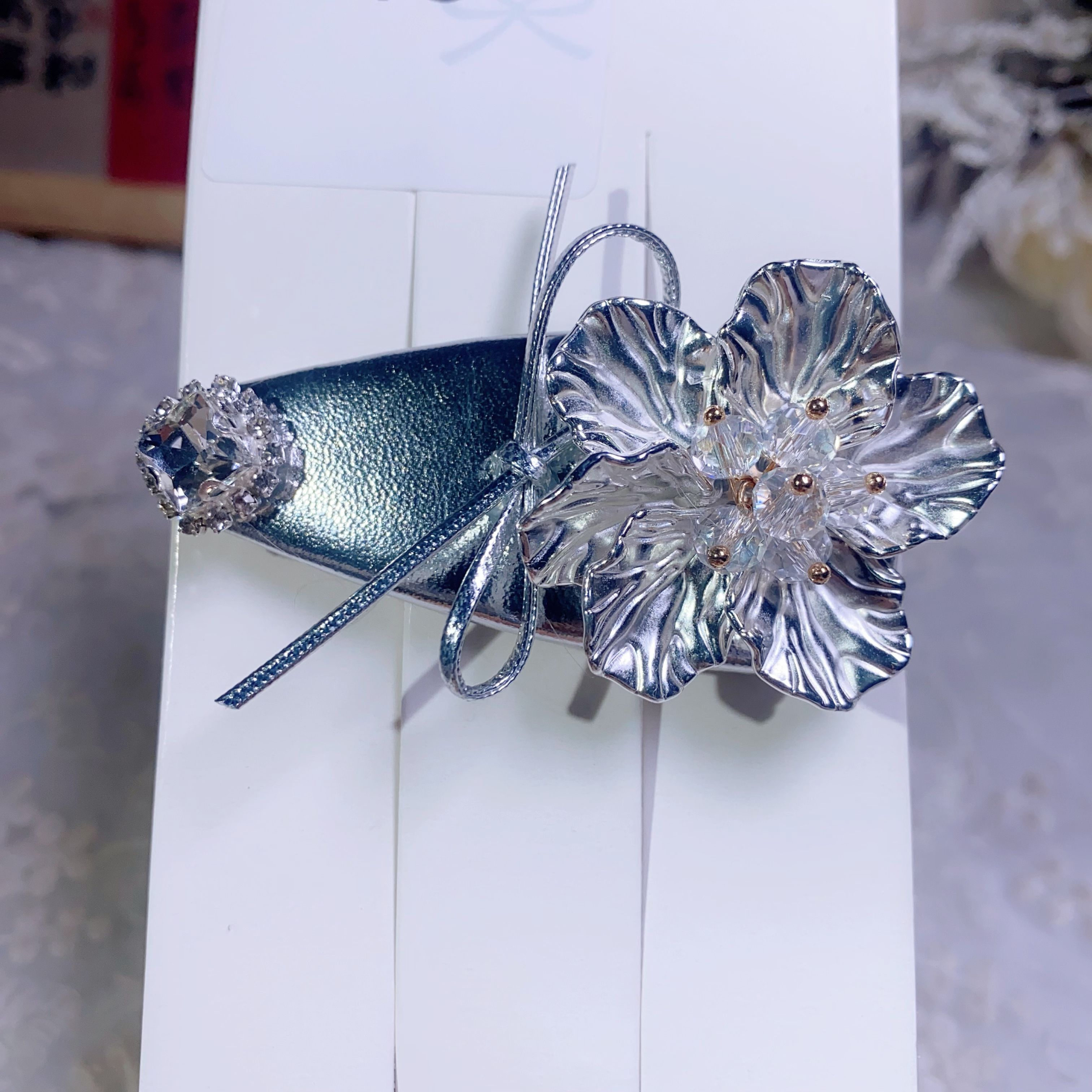 【轻奢】018韩系水钻花花高级感小众ins甜美气质侧边碎发bb夹发饰