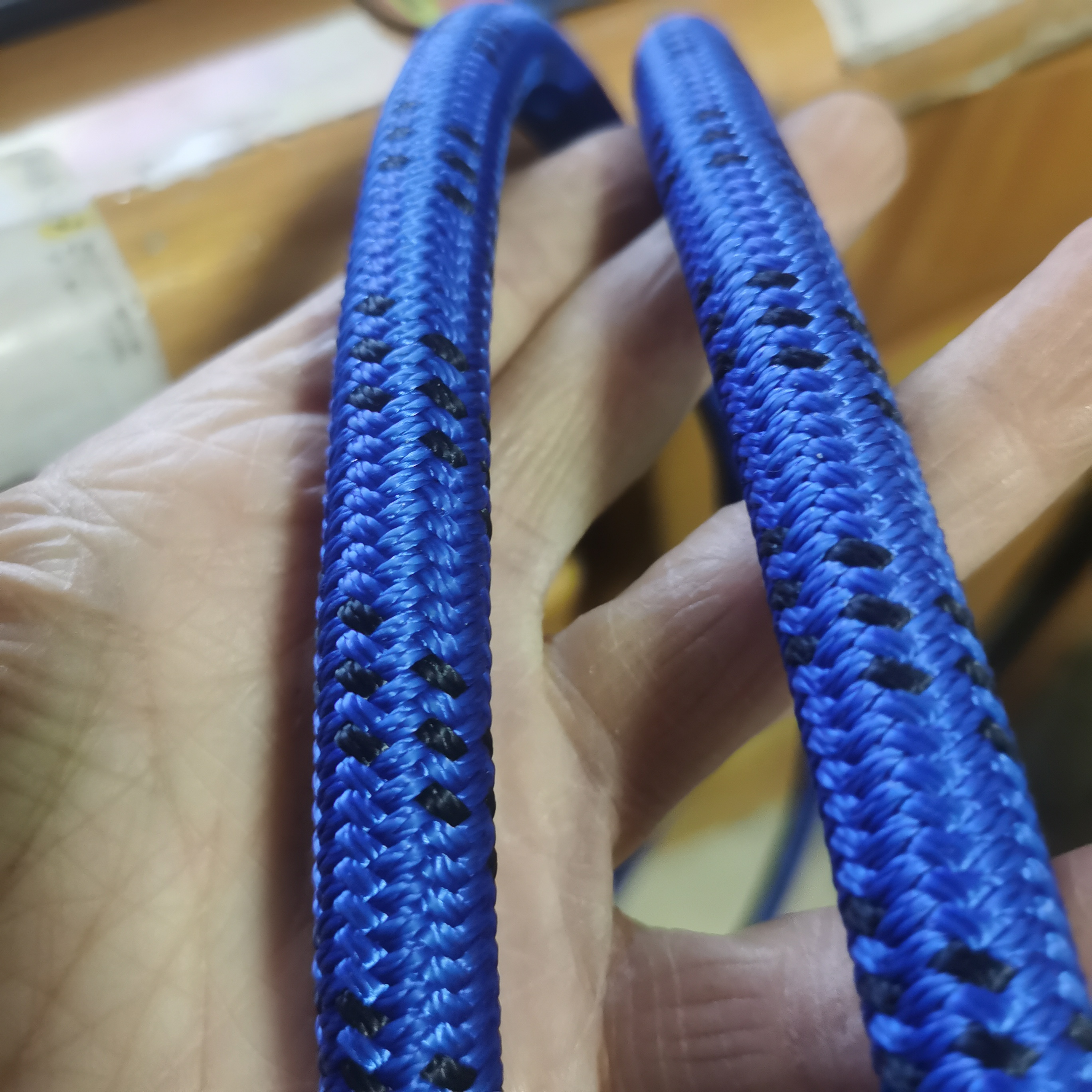 高空作业安全绳涤纶耐磨吊板绳外墙清洗蜘蛛人专用硬绳14/120米