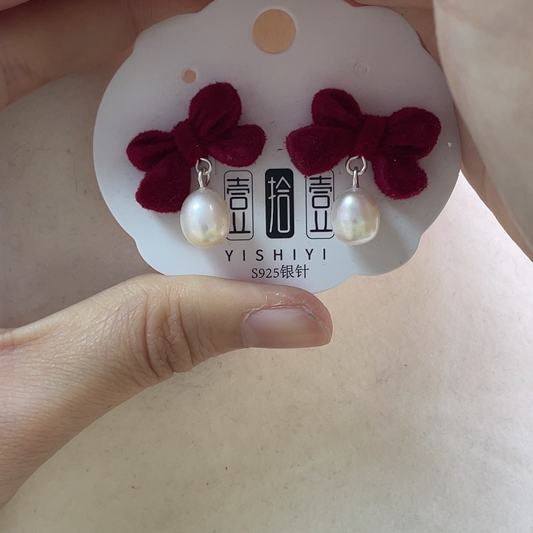 淡水珍珠耳饰未镶嵌