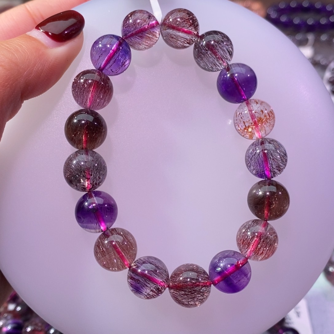 水晶手串未镶嵌?****然高货超七11+