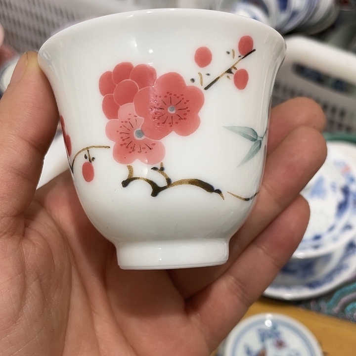 摆件陶景德镇陶瓷主人杯1344