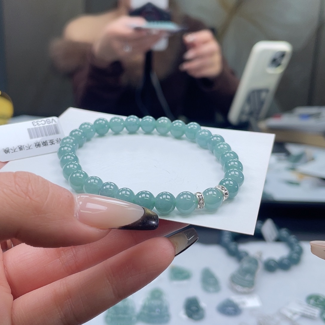 翡翠未镶嵌套链天然a货翡翠