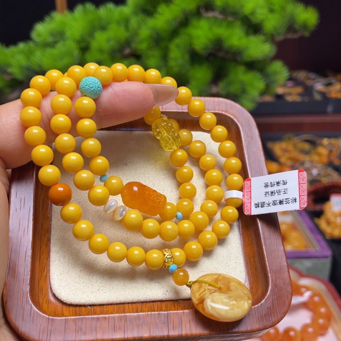 蜜蜡手链未镶嵌手串