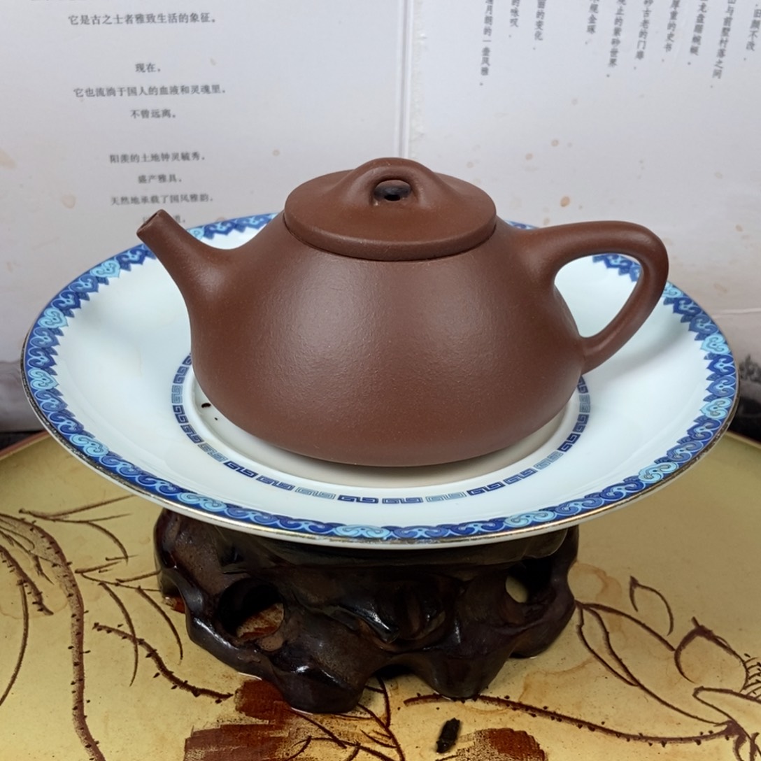 紫砂茶壶五号井底槽清老母亲制作150