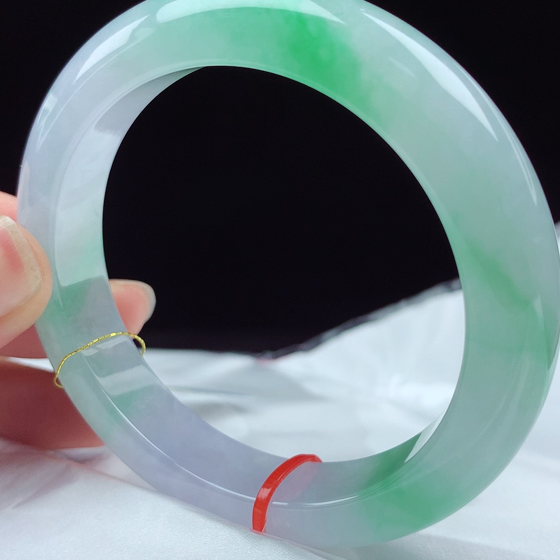 未镶嵌手镯翡翠57圈0048