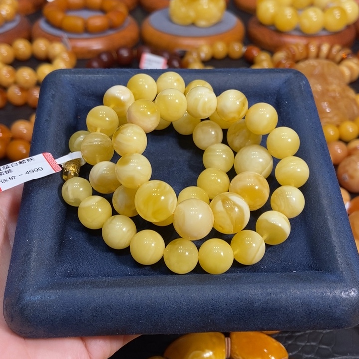 蜜蜡颈饰未镶嵌蜜蜡