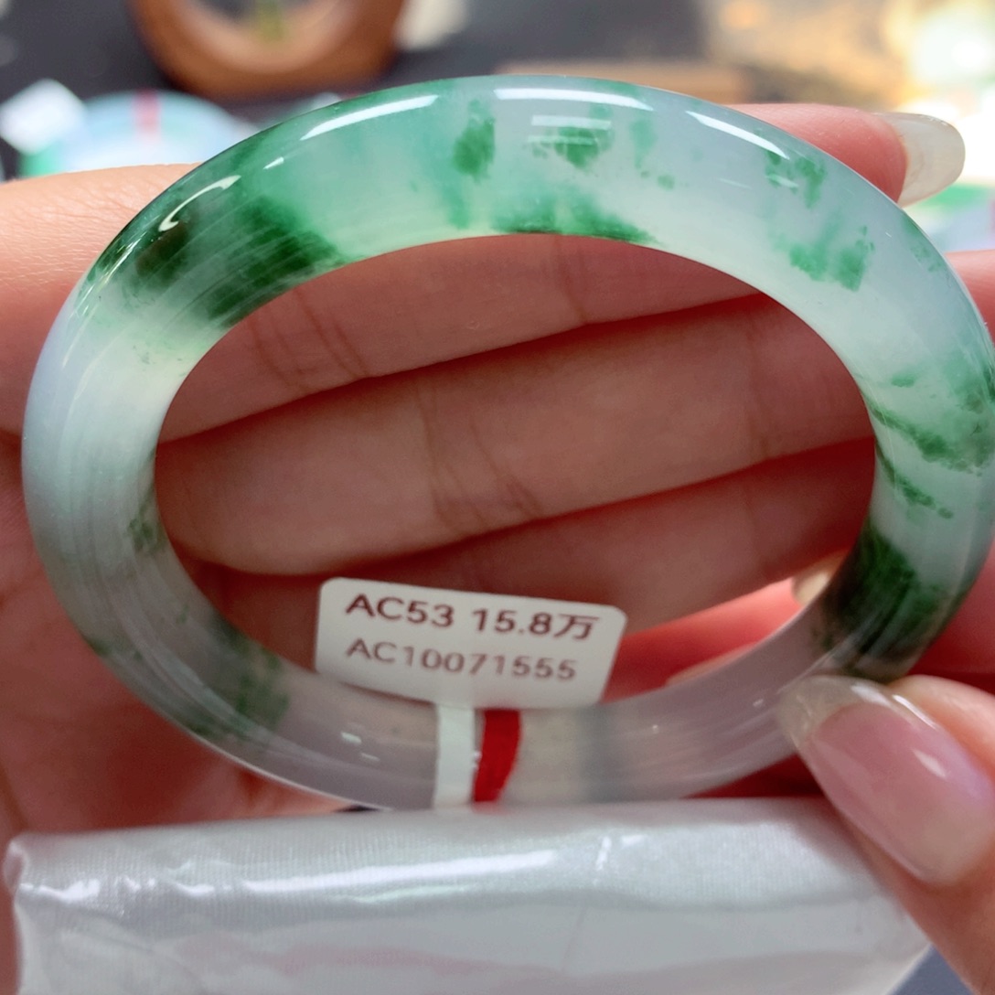 翡翠手镯未镶嵌53圆（26）1号