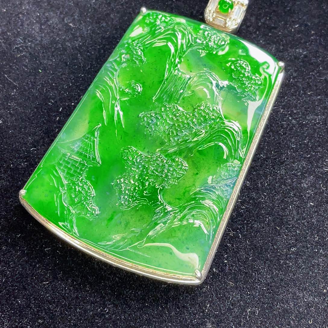 翡翠未镶嵌吊坠(不含链)