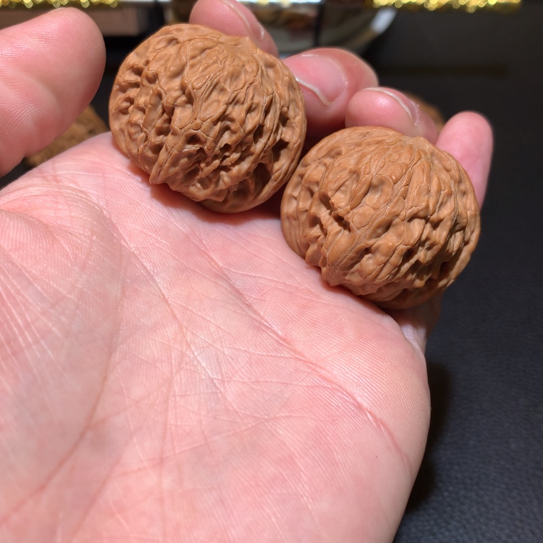 文玩核桃把件磨盘36