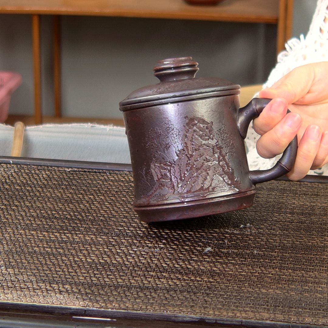 【闪购商品】茶杯绿泥高货放漏