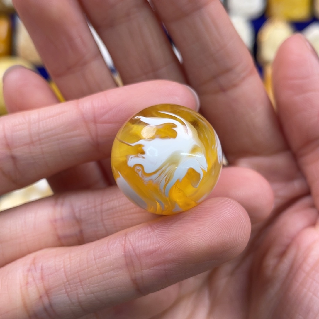 蜜蜡裸石未镶嵌琥珀蜜蜡珠子卡22.5mm