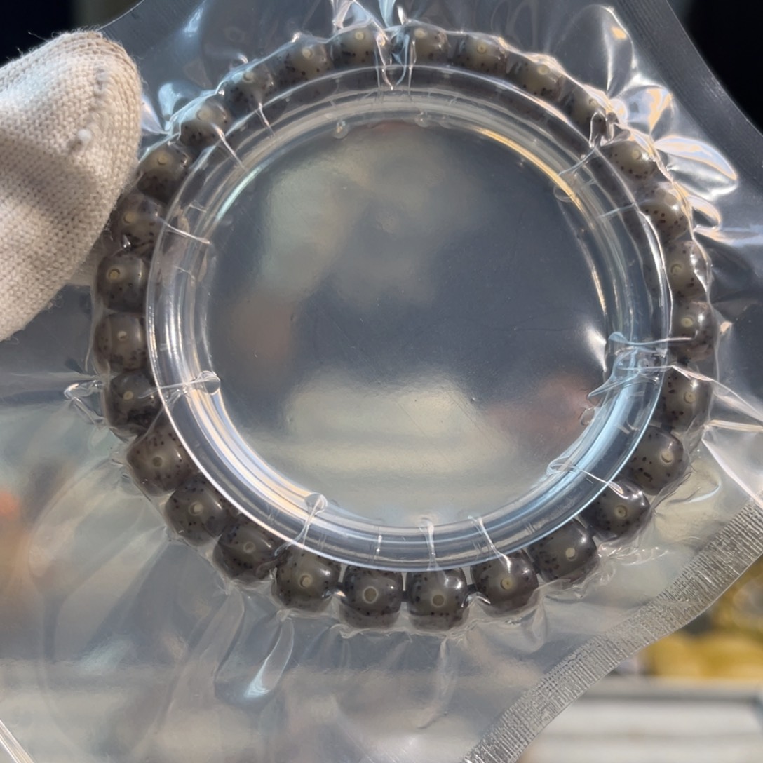 星月菩提手串黑玻璃A10