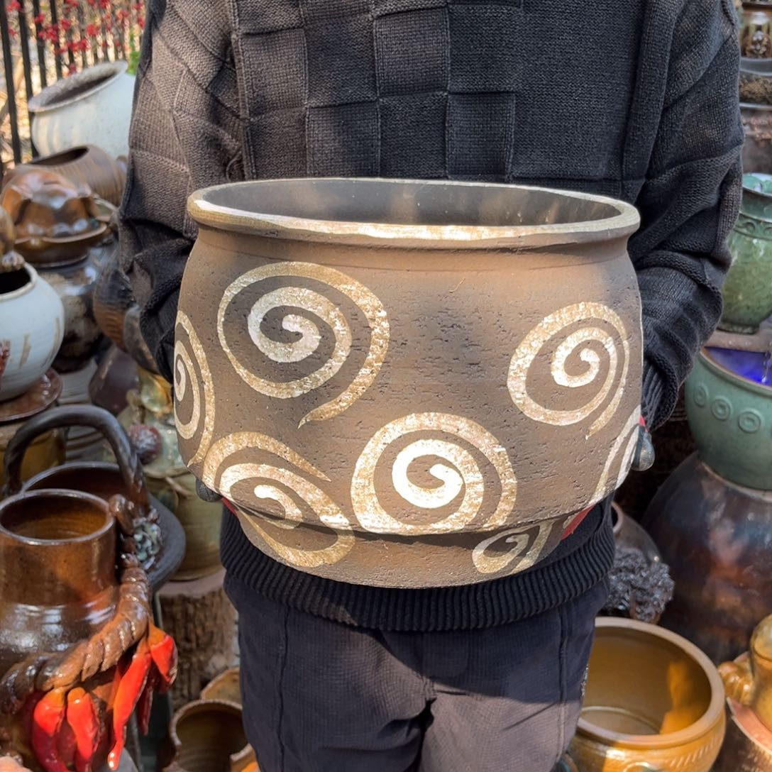 红陶高22口26有孔