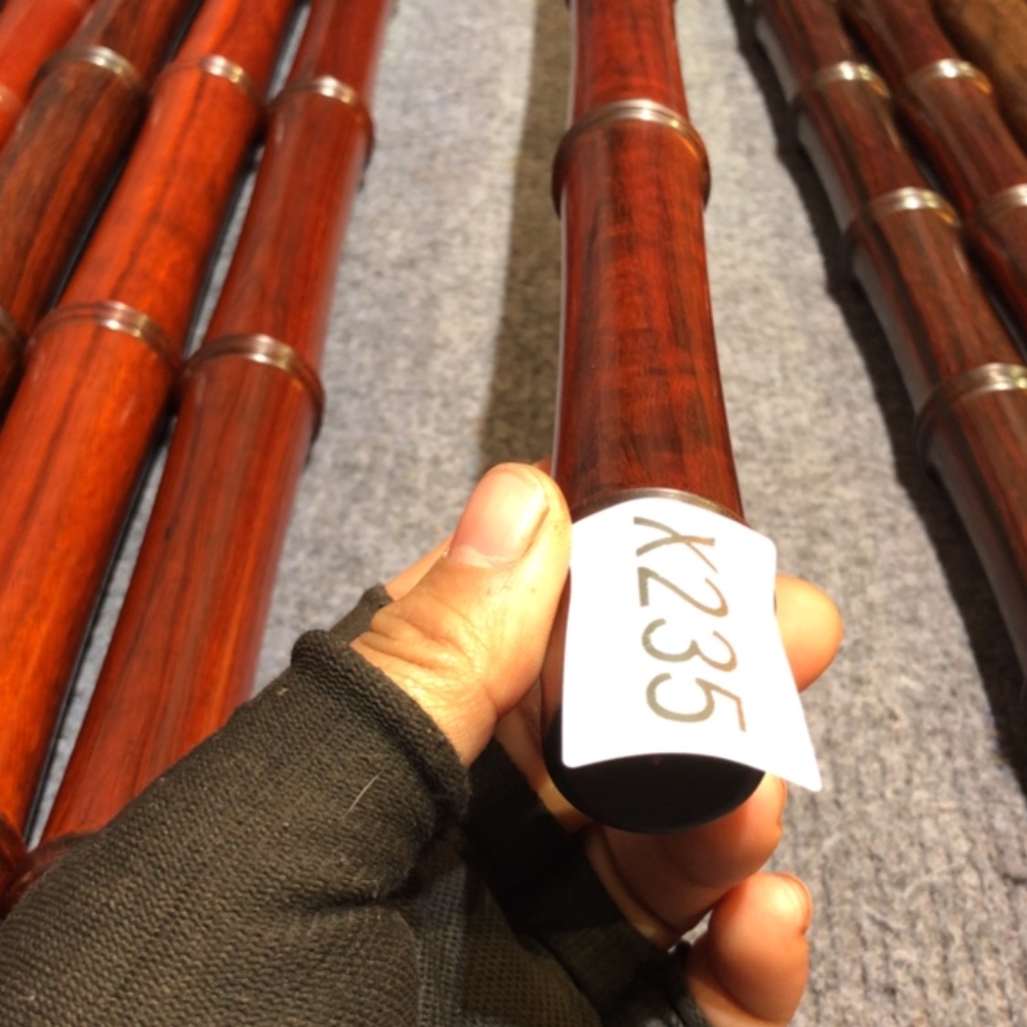 【闪购商品】木钱****?紫檀木竹节棍一根235