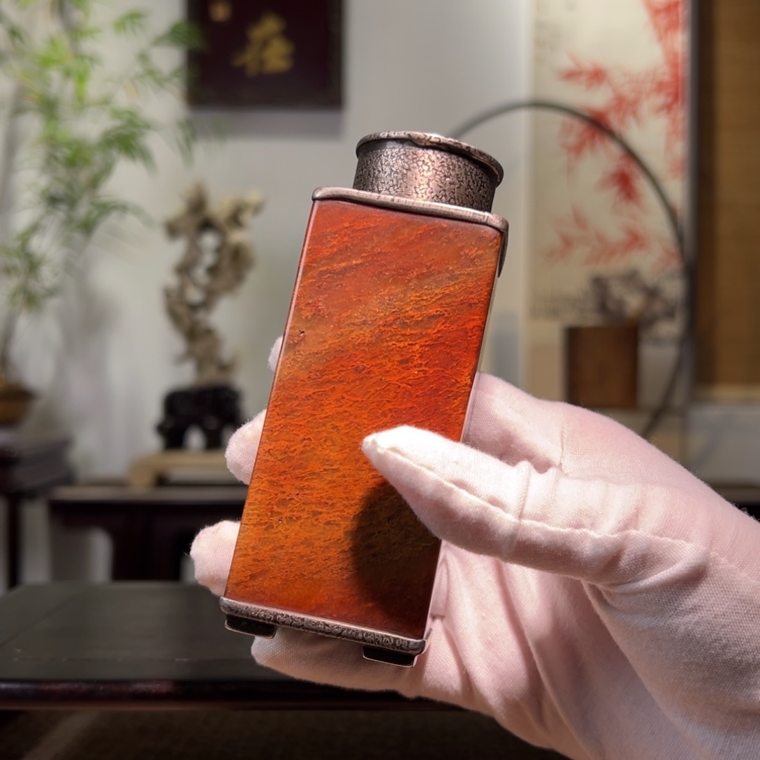 香榧木修**随寿山石茶仓一只一只