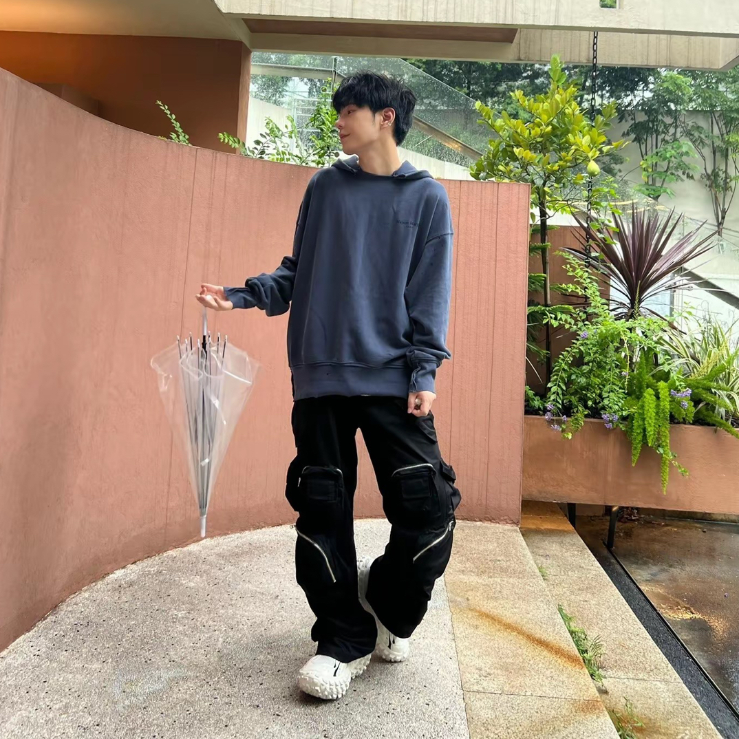 seven7studios机能风多口袋廓腿裤男女同款休闲长裤