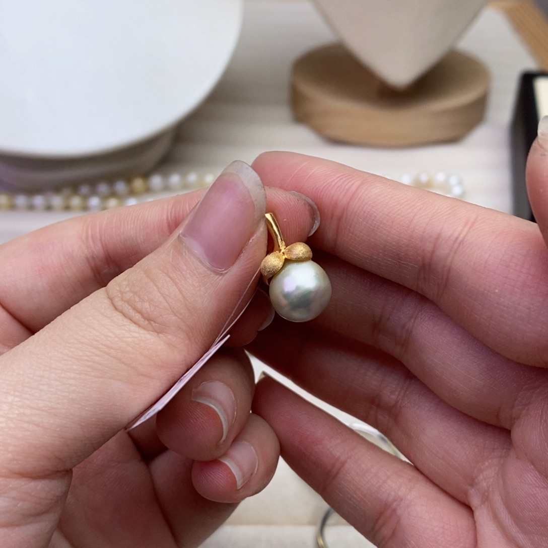 海水珍珠颈饰银S925镶嵌