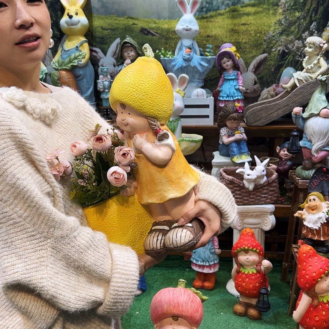 花园摆件红红火火