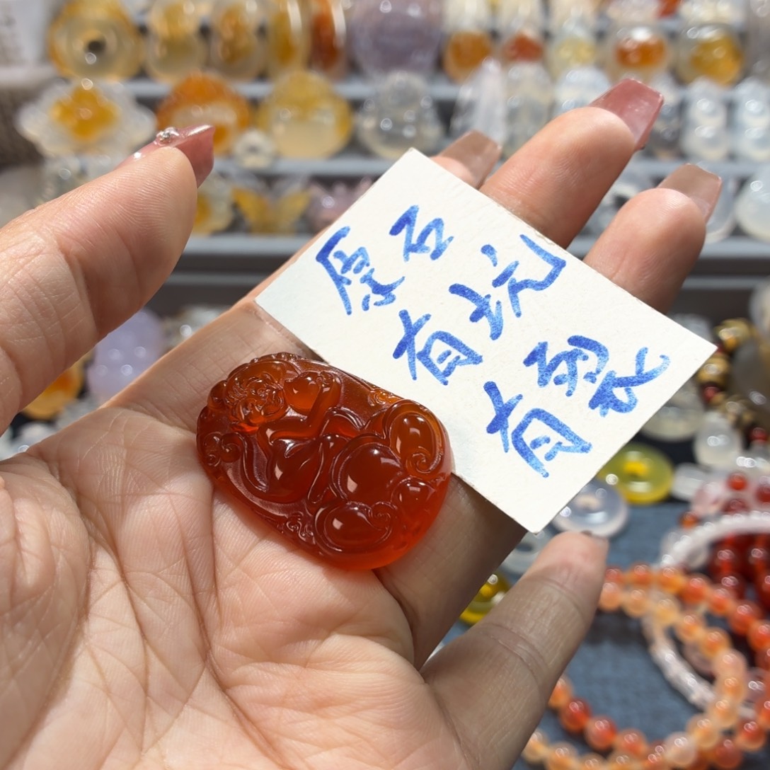 玛瑙/玉髓未镶嵌吊坠(不含链)