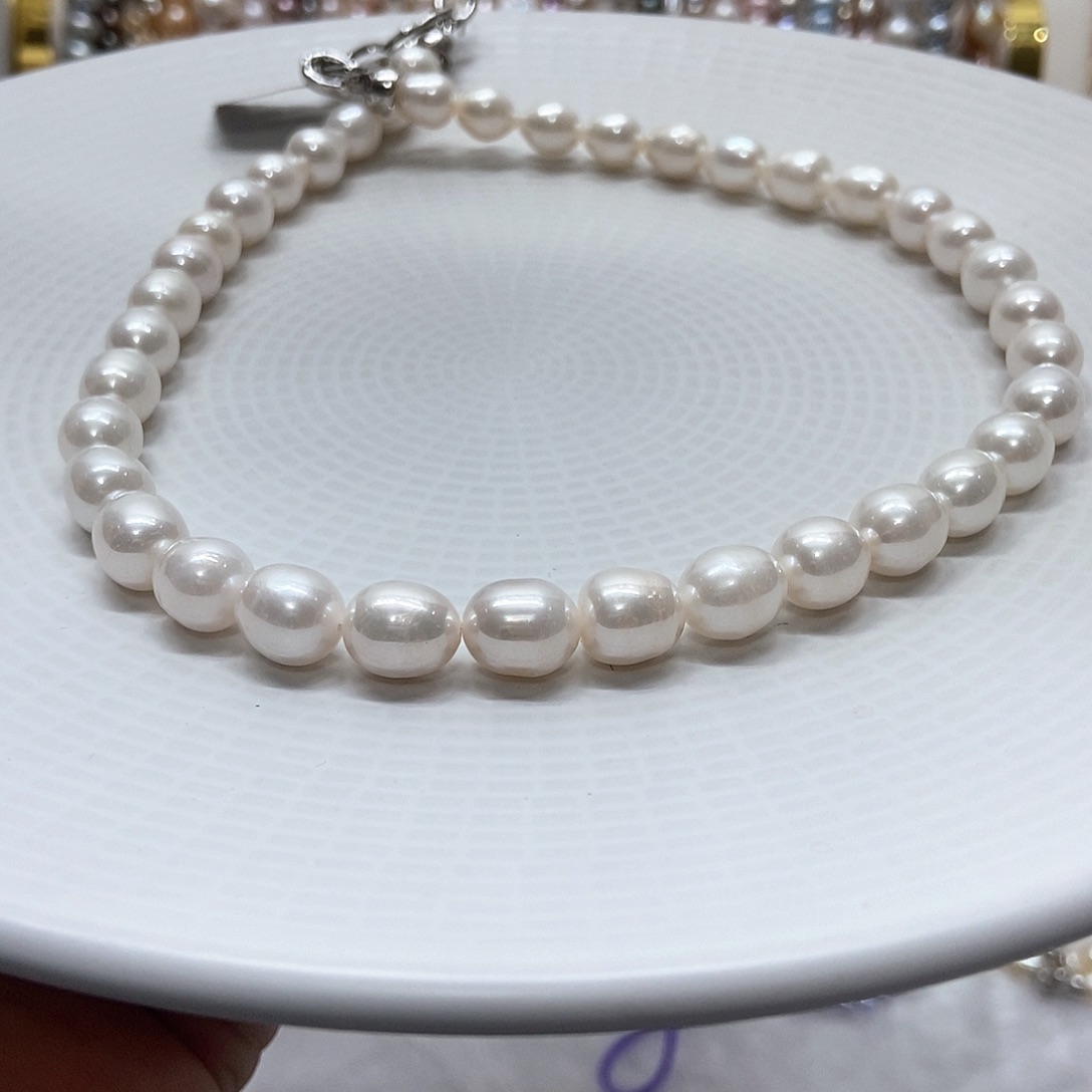 淡水珍珠颈饰合金