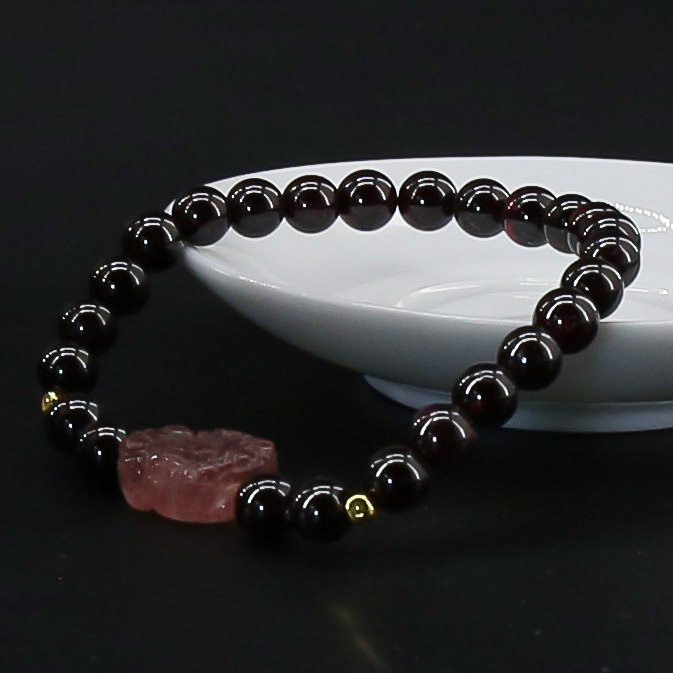 GZ2401石榴石-精品手串（礼盒+证书）