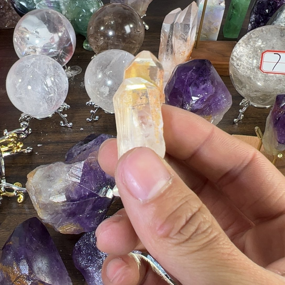 水晶天然水晶，默认微瑕未镶嵌喵*人