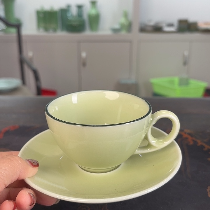 龙泉云间青瓷小米茶器