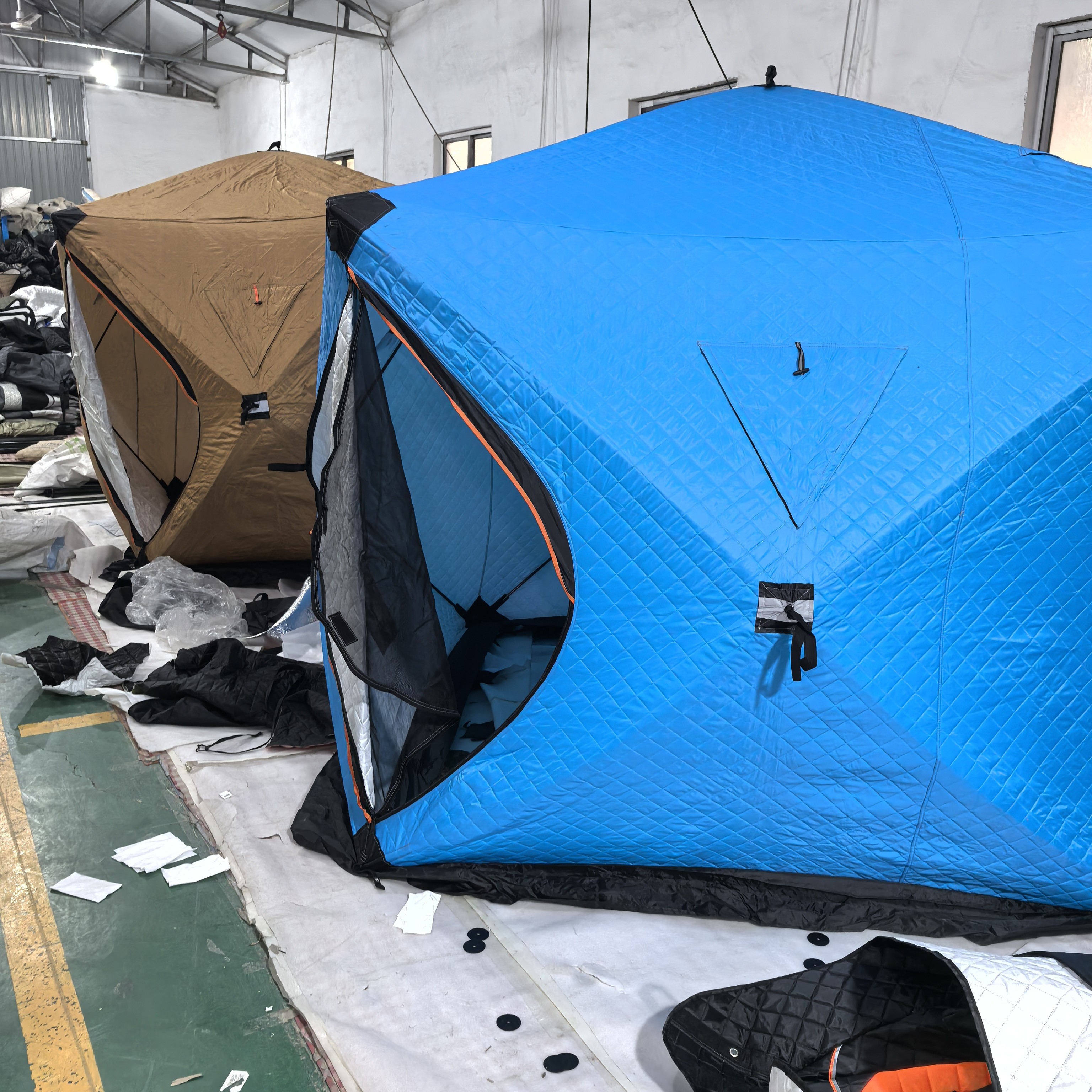 户外冬季冰钓帐篷加厚保暖防风抗寒便捷式速开冬钓露营棉帐篷