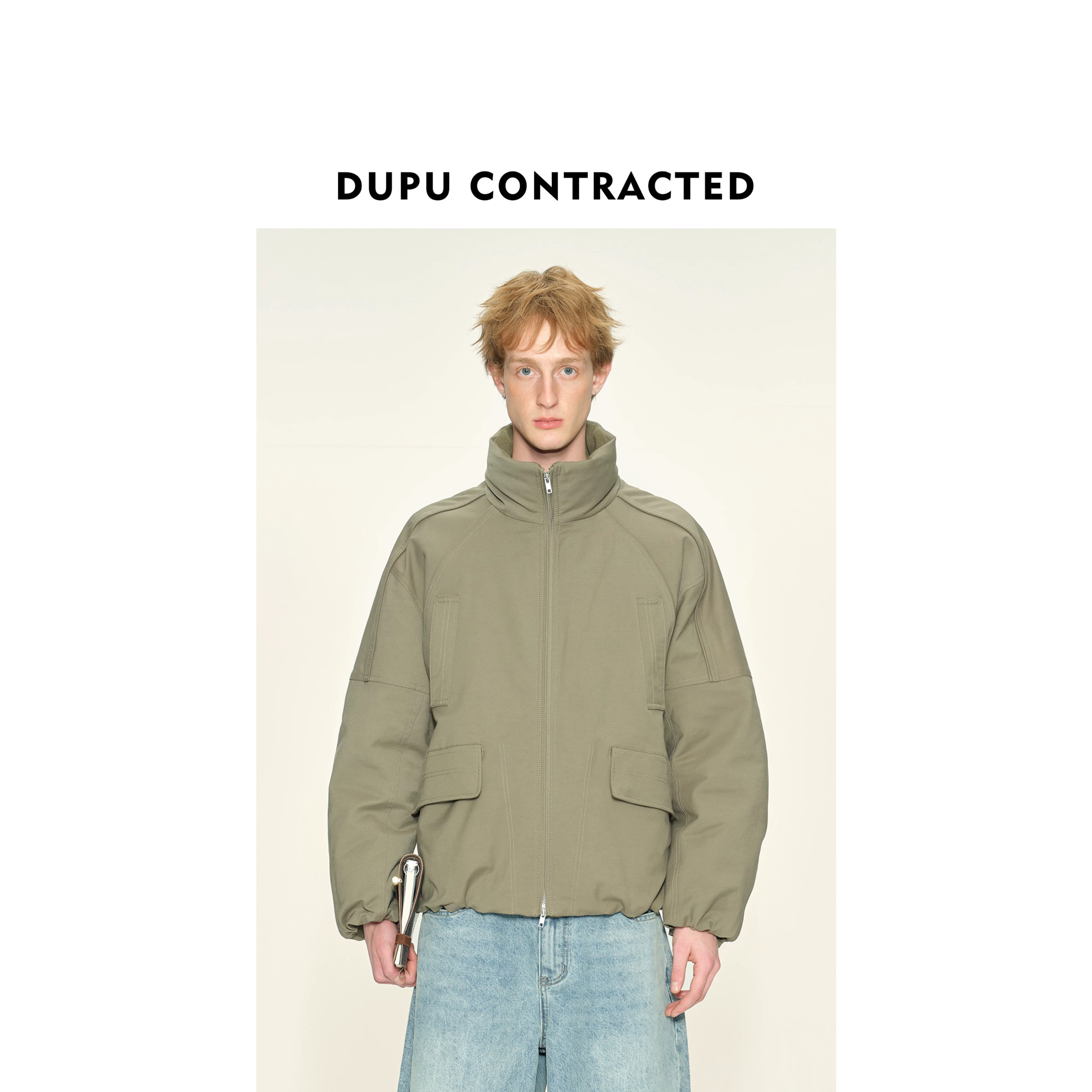 【DUPU】鹅绒系列/硬壳防风版插肩袖鹅绒羽绒服