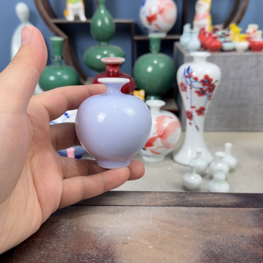 陶瓷手工小花器摆件