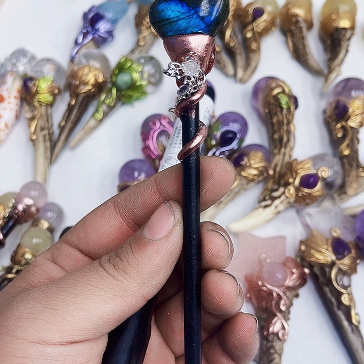 努***刘紫晶未镶嵌摆件水晶