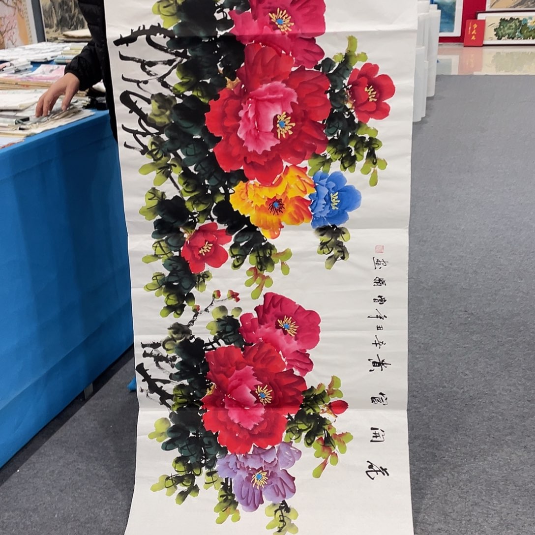 国画今天上午国画作品展示