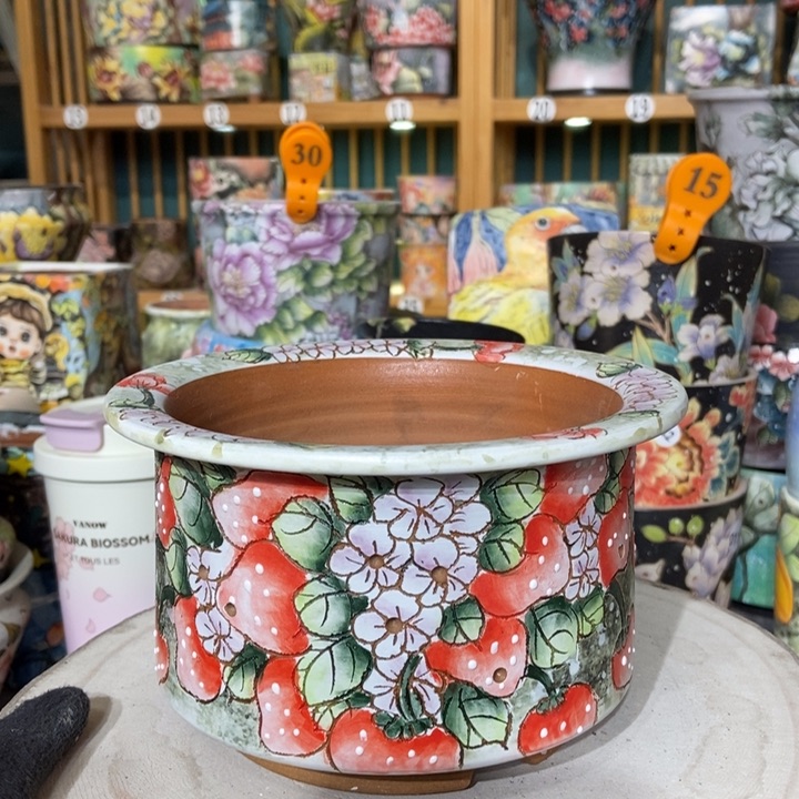 红陶景德镇艺术手绘作品