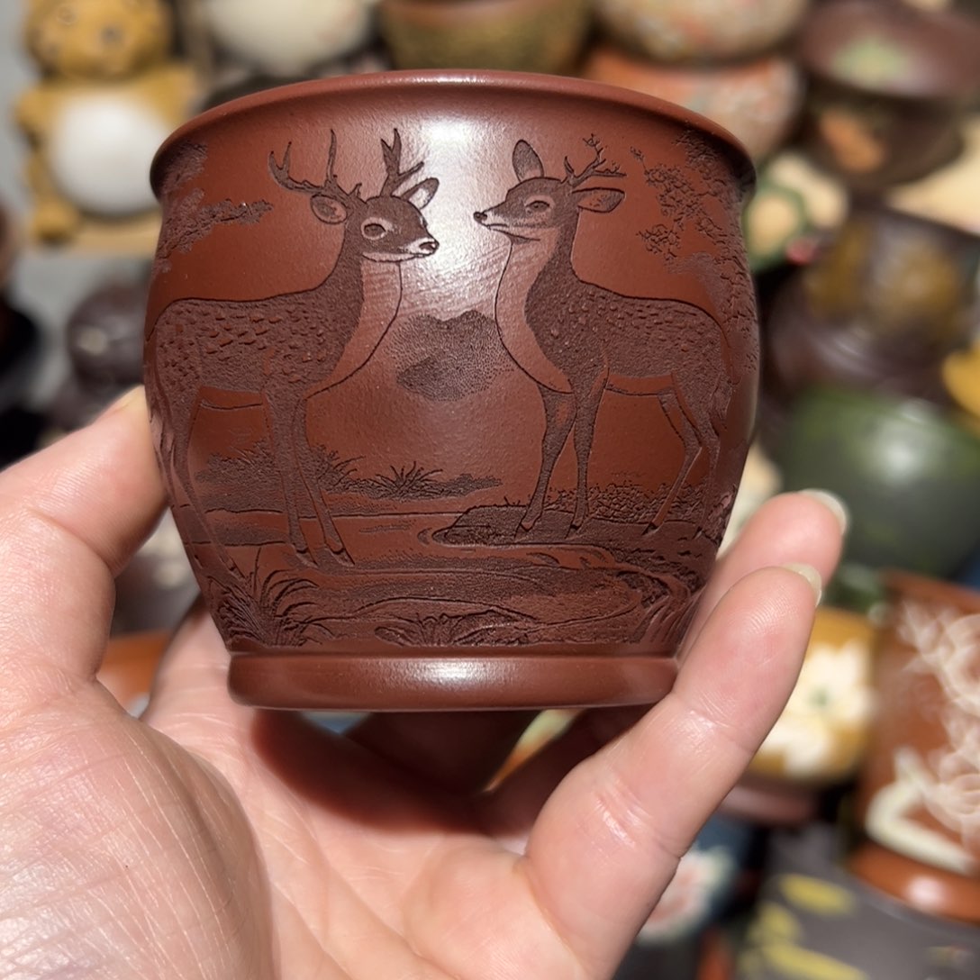 紫砂茶杯宜兴紫砂主人杯