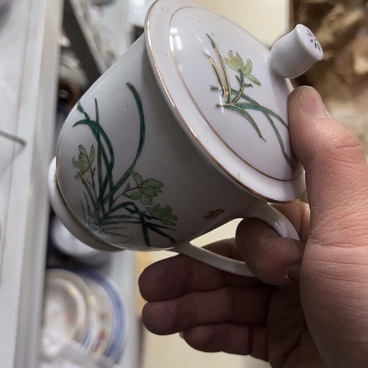 搞***叔陶其他景德镇瓷器兰花办公杯