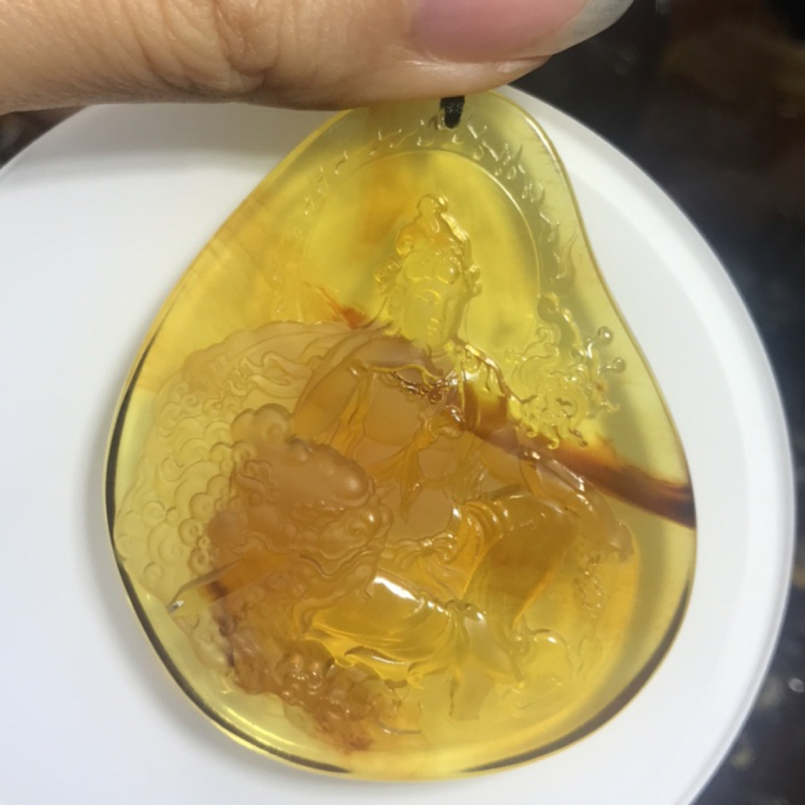 非金属树脂吊坠 文殊观音可当吊坠